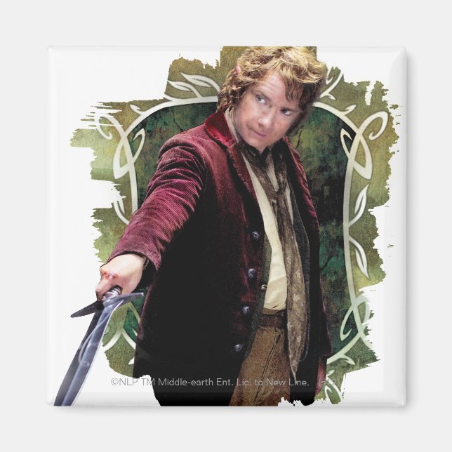 Íman BILBO BAGGINS™ com espada (Frente)