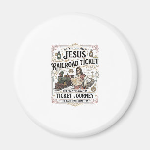 Íman Bilhete de Trem Jesus Jornada Bilhete de Trem Jesu