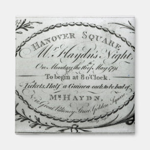Íman Bilhete do "a Noite Sr. Haydn" em Hanover