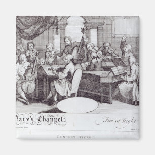 Íman Bilhete do concerto para a capela de Mary