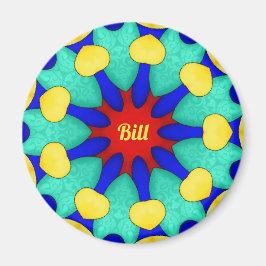 Íman BILL ~ Stark Red Green Yellow ~ Stuning Design