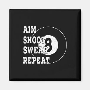 Íman Billard Billiards 8 Oito Mesa Retro Snooker de Bol