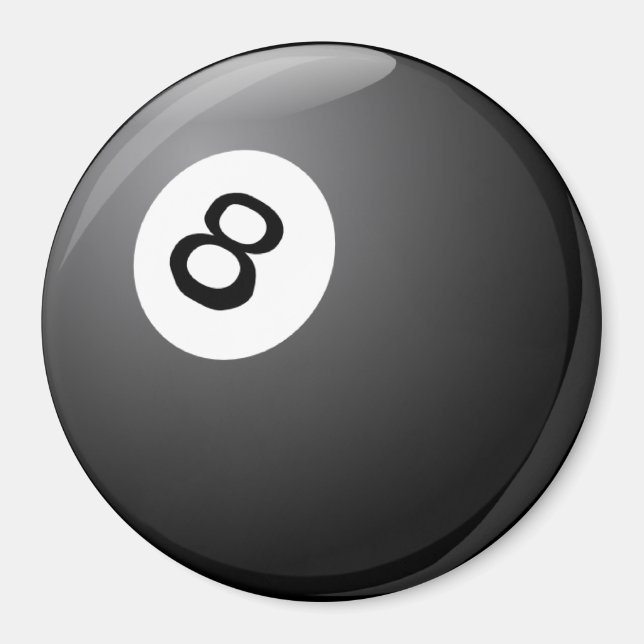 Íman Billiard, 8 Ball, (Frente)