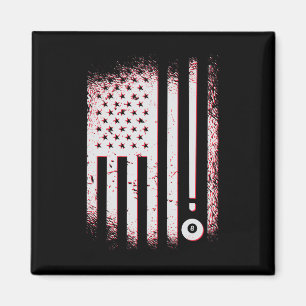 Íman Billiard American Flag Usa Piscina Jogadores E Bil