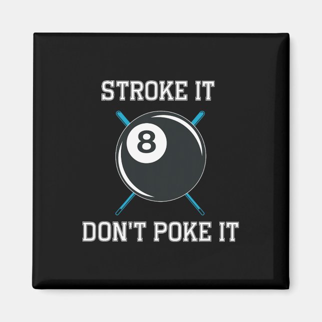 Íman Billiard Piscina Snooker Player Engraçado Não (Frente)