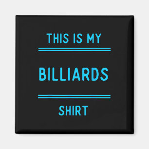 Íman Billiard Team T Shirts Gifts. Jogadores E Ventilad