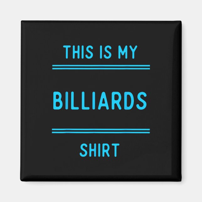 Íman Billiard Team T Shirts Gifts. Jogadores E Ventilad (Frente)