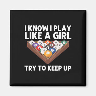 Íman Billiards Art For Girls 8 Ball Piscina Billiard
