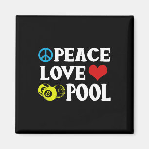 Íman Billiards Camisa Engraçada Paz Piscina Cotação P