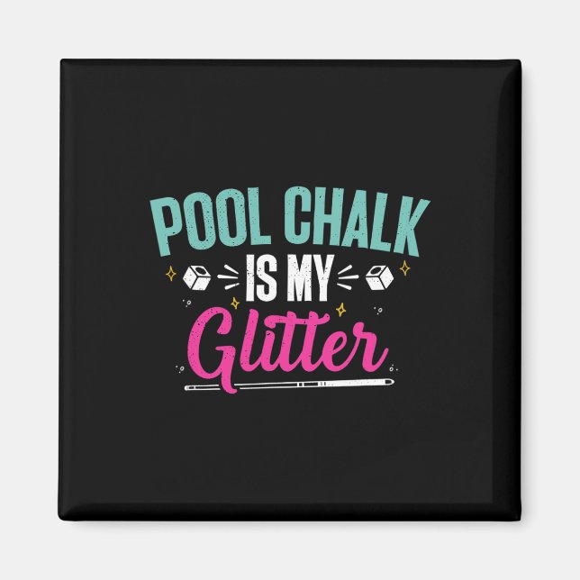 Íman Billiards Chalk Engraçado Piscina Mestre Billiard (Frente)