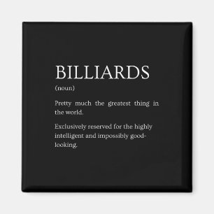 Íman Billiards Definition - Engraçado Sarcástico Billia