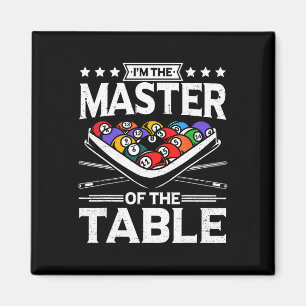 Íman Billiards Mestre da Mesa 8 Homens da Bola Poo
