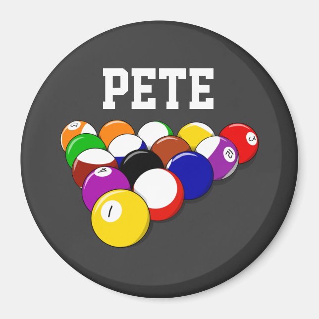 Íman Billiards modelo, design popular (Frente)