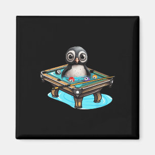 Íman Billiards Penguin Hustler Piscina Snooker Jogando