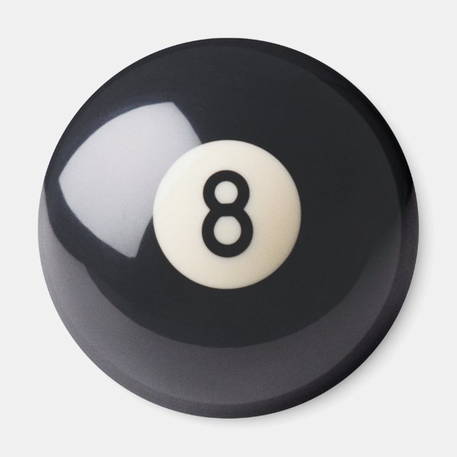 Íman Billiards Snooker 8 Ball Magnet (Frente)