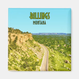 Íman Billings Montana Rim Rocks Vintage