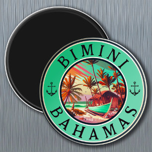 Íman Bimini Bahamas âncora Viagem de pesca Barco Vintag