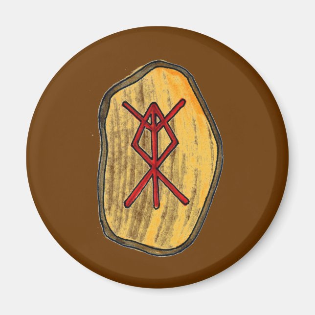 Íman Bind Rune: Proteção Doméstica (Frente)