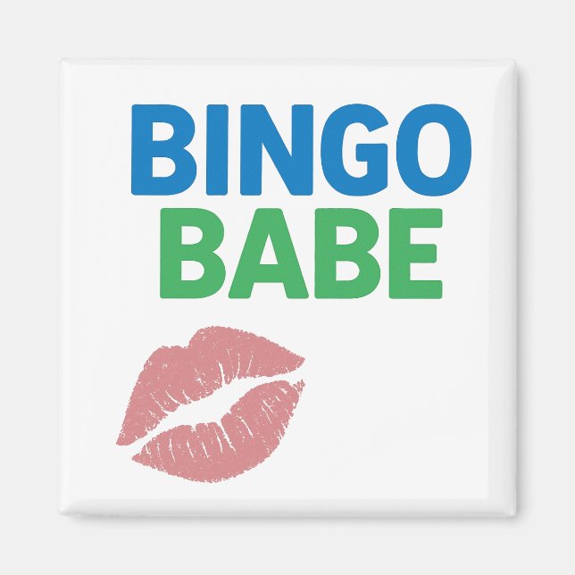 Íman Bingo Babe Bonito e Confidente Bingo Lover (Frente)