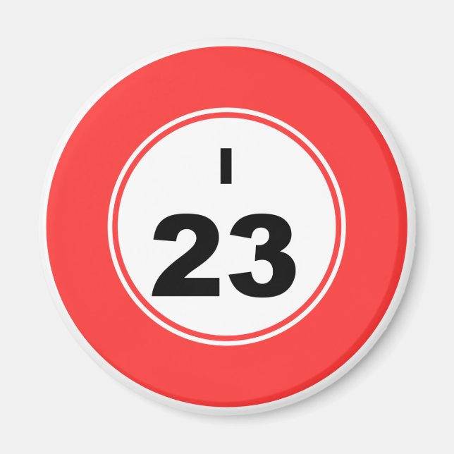 Íman Bingo Ball I (Frente)