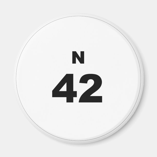 Íman Bingo Ball N (Frente)