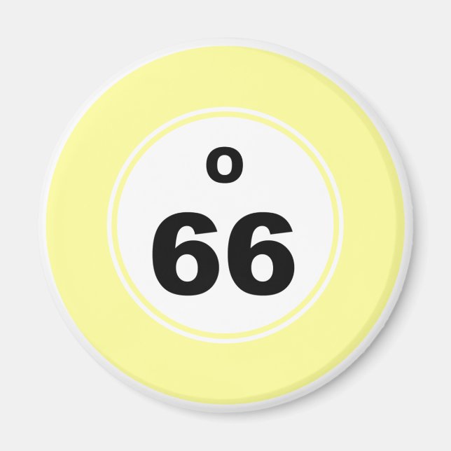 Íman Bingo Ball O (Frente)