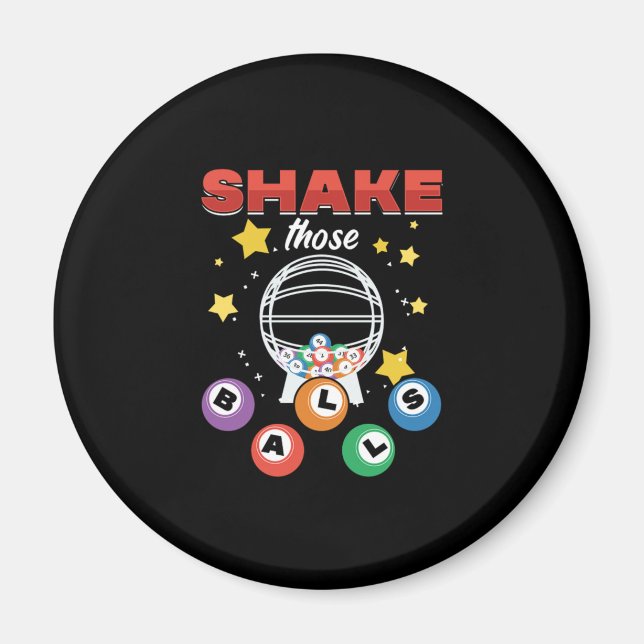 Íman Bingo Balls Jogo Jogo Jogo Jogo Jogo Jogo Presente (Frente)
