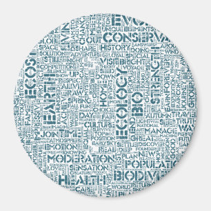 Íman Bio Nuage de Mots Texte Motif Biodiversité