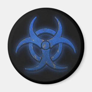 Íman Biohazard azul