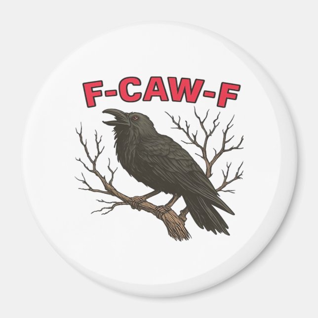 Íman Bird - Funny Crow F-Caw-F Classic (Frente)
