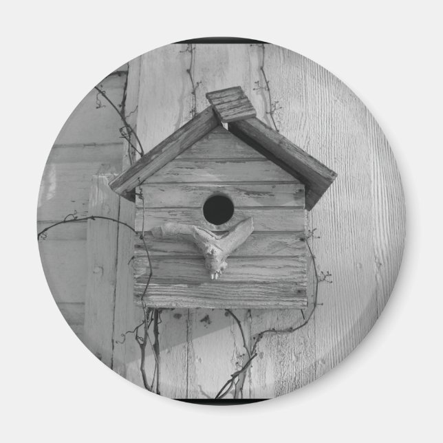 Íman Birdhouse Rustic (Frente)