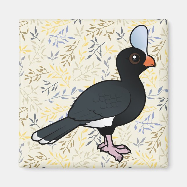 Íman Birdorable Helmeted Curassow (Frente)