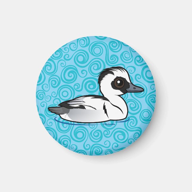 Íman Birdorable Smew (Frente)