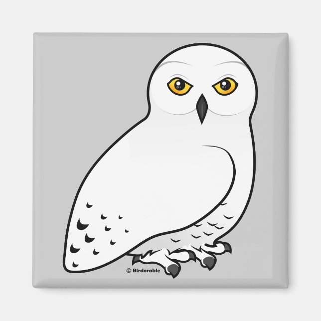 Íman Birdorable Snowy Owl (Frente)
