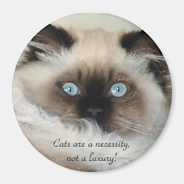Íman Birman - Ragdoll Cat Lover Magnet (Frente)