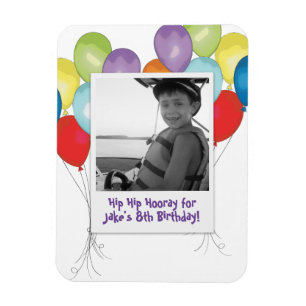 Íman Birthday Balloons Imagem fotográfica