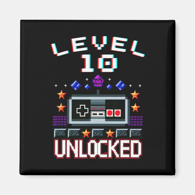 Íman Birthday Boy Level 10 Desbloqueado Jogo Engraçado  (Frente)
