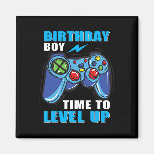 Íman Birthday Boy Time To Level Up Video Game Boys