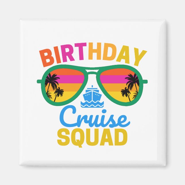 Íman Birthday Cruise Squad (Frente)
