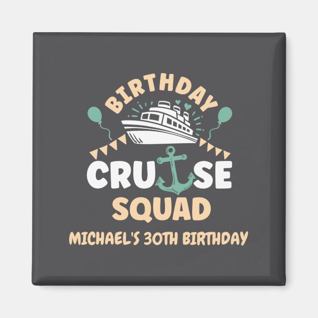 Íman Birthday Cruise Squad  (Frente)