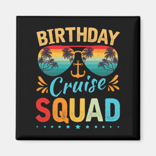 Íman Birthday Cruise Squad Tee Family Festa de aniversá