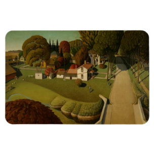 Íman "Birthplace of Herbert Hoover" Grant Wood Magnet