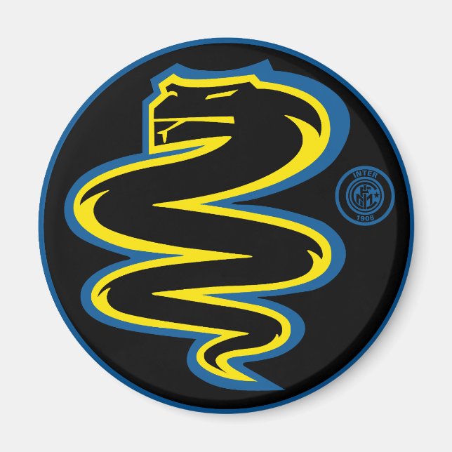 Íman Biscione Inter - ímã preto (Frente)