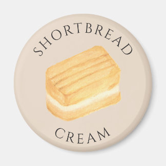 Íman Biscoito de Creme Shortbread Ímã Desenhado à Mão