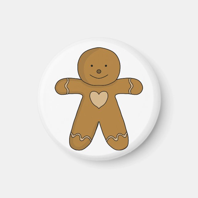 Íman Biscoito de Natal do GingerBread (Frente)