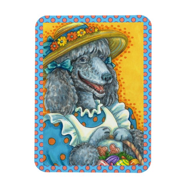 ÍMAN  BISCOITOS DE CACHORRO E CESTA LESTE DE OVOS, POÓDU (Vertical)