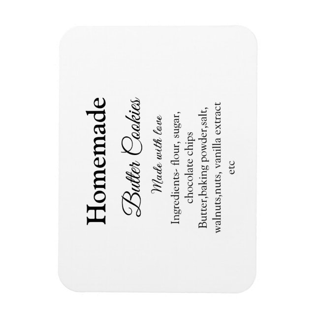 Íman Biscoitos de manteiga caseiros feitos com amor adi (Vertical)