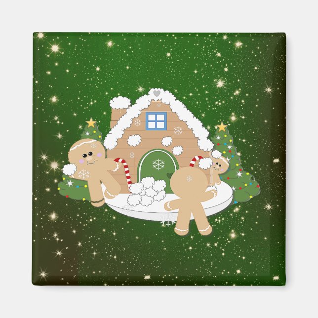 Íman Biscoitos de Natal com pão de especiarias (Frente)