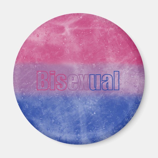Íman Bisexual pride flag magnet (Frente)