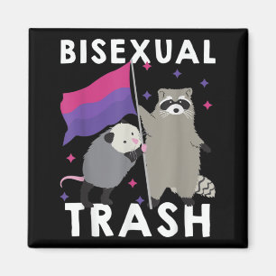 Íman Bisexual Trash Gay Pride Rainbow LGBT Raccoon